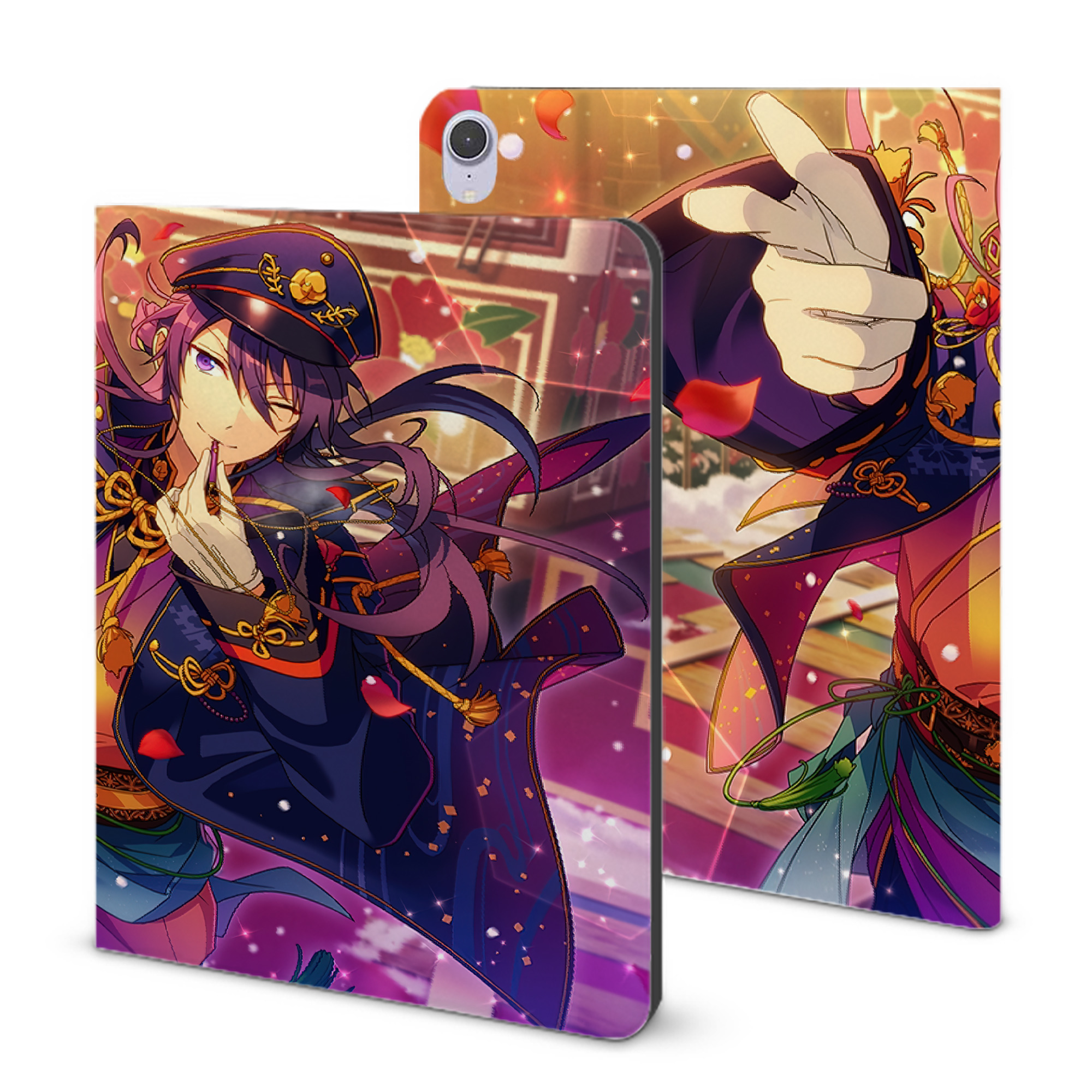 （画像用） あんさんぶるスターズ! Ensemble Stars IPad ケース ブック型 PUレザー TPU 耐衝撃 軽量 薄型 ペン収納なし 全面保護 IPad 各モデル対応